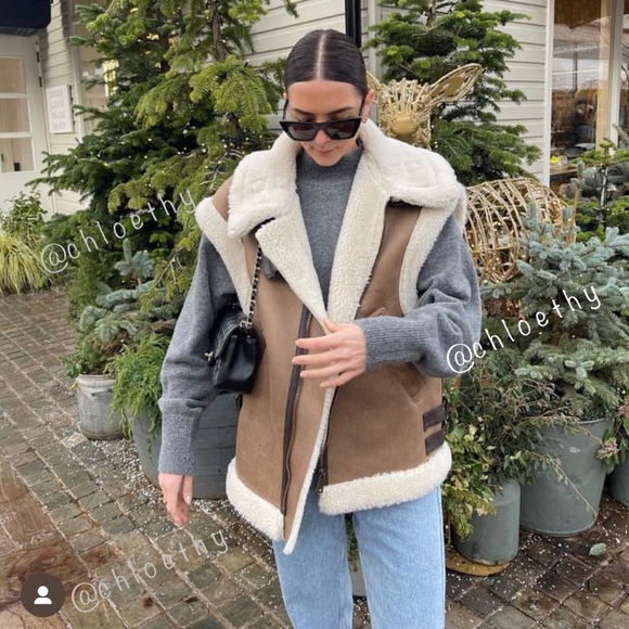 Zara COMBINATION FLEECE VEST - Picture 5 of 16